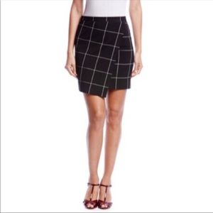 NWOT 1. State Windowpane Black and White Skirt